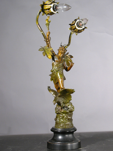 Art Nouveau Figural Lamp